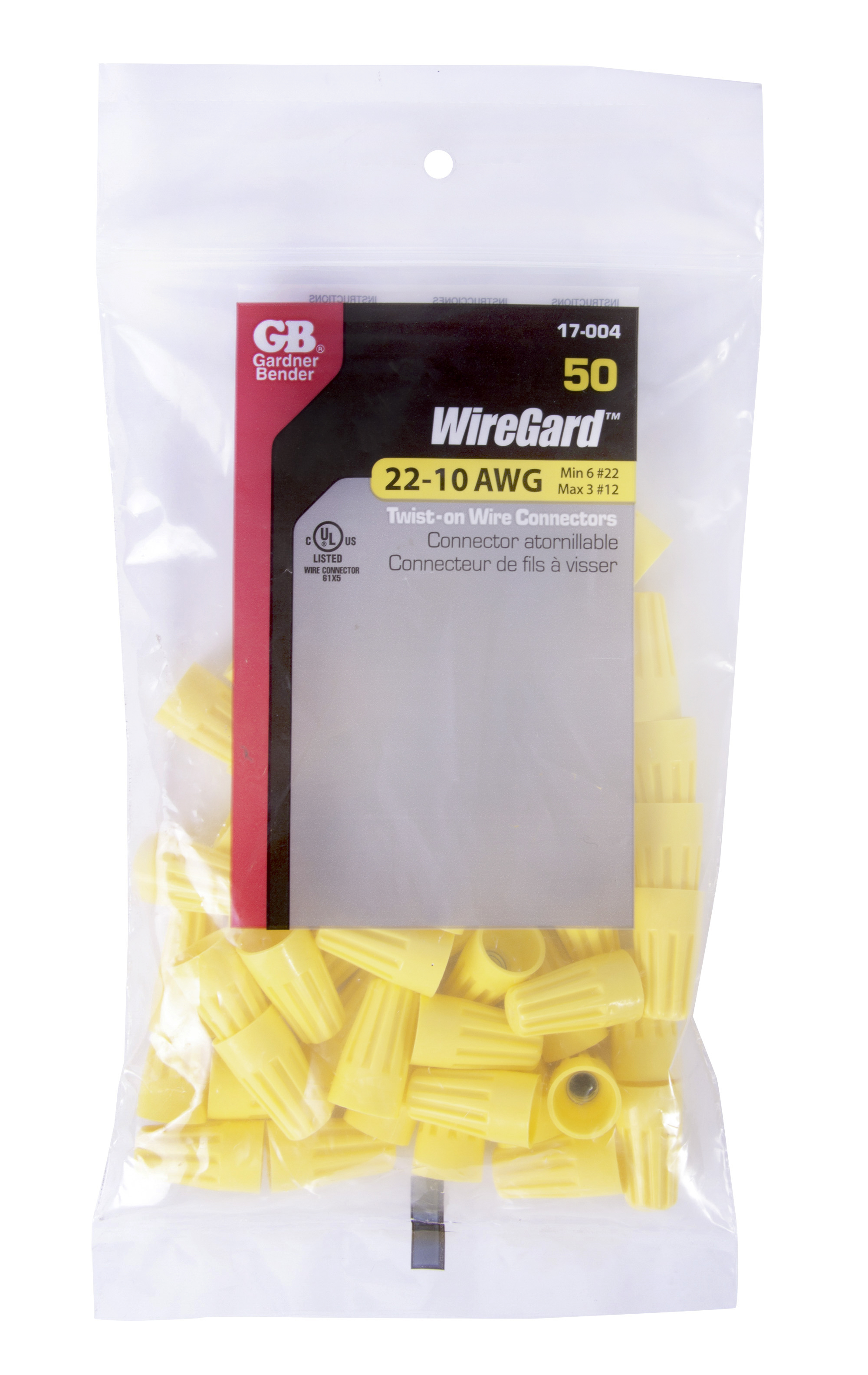 WireGard High Performance Twist-on Wire Connector, Yellow #22-#10 AWG ...