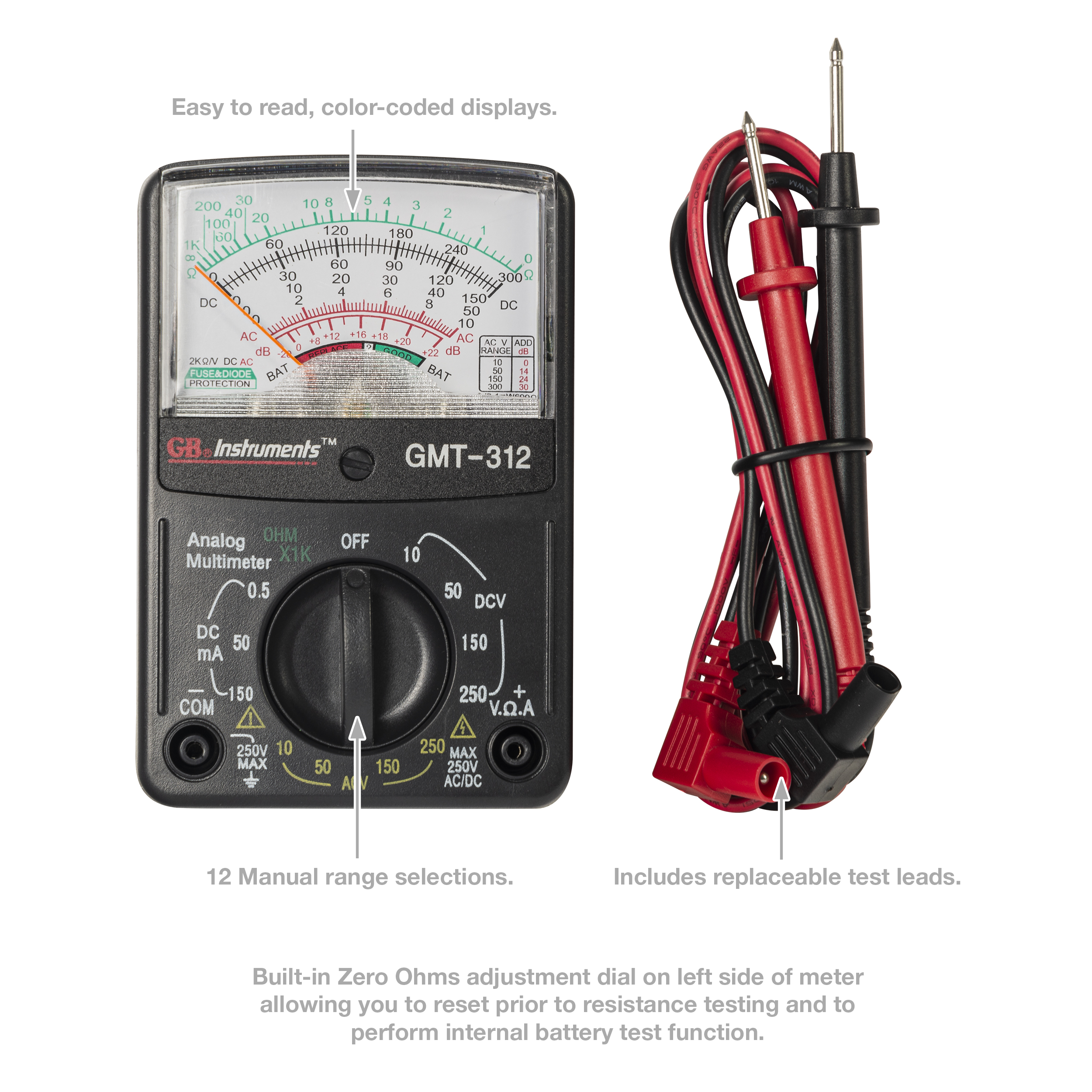 5 Function Analog Multimeter