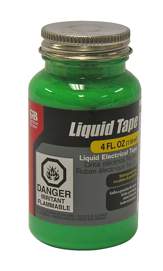 Gardner Bender ECM LTW-400 Liquid Electrical Tape 4 Ounce Bottle White:  Electrical Friction & Rubber Tape & Liquid Tape (032076065287-2)